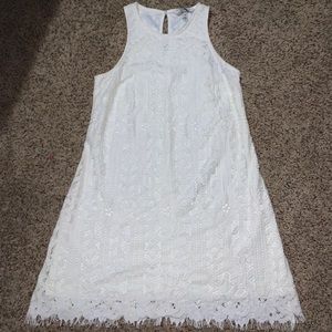 White lace dress
